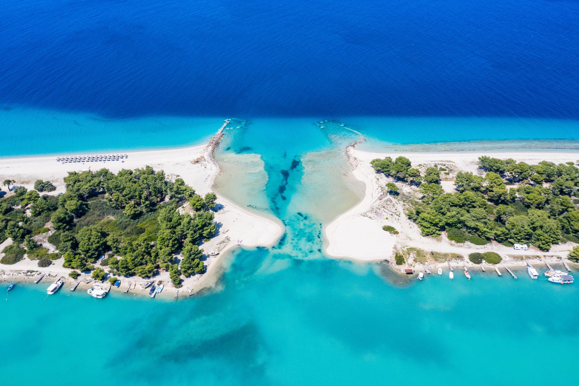 Urlaub in der Nähe der Ruinen von Tulum, Mexiko, mit Blick auf das Karibische Meer an der Riviera Maya