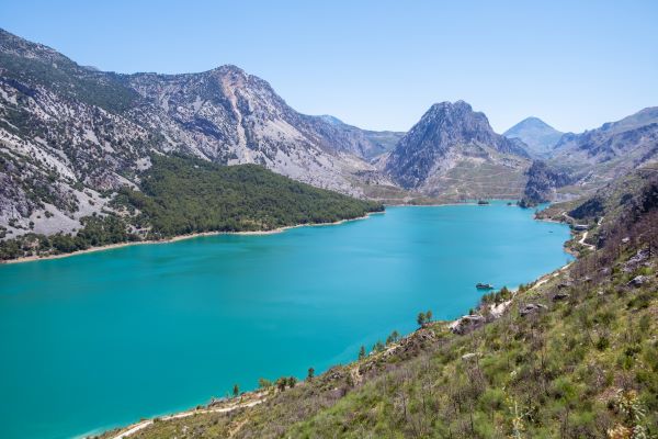 Blick auf den Fluss in Antalya